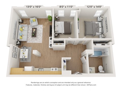 2 Bedroom Unit